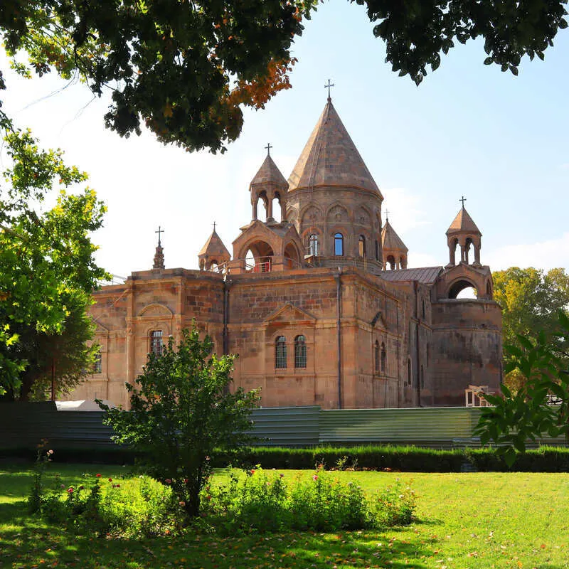 Etchmiadzin Cathedral In Armenia, The Oldest Cathedral In The World, Caucasus Region