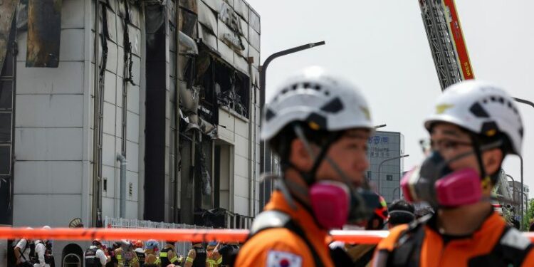 Fire at lithium battery factory kills at least 22 in South Korea