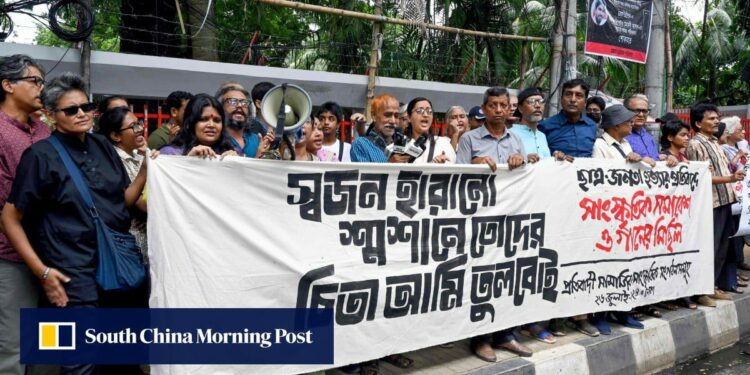 Bangladesh protest leader fears for his life, taken into custody by government