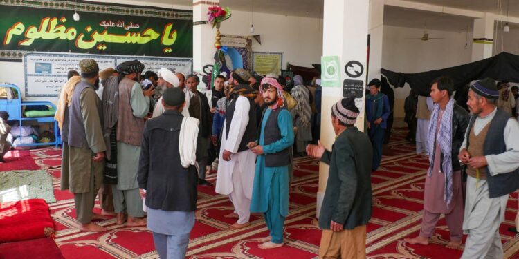 Six killed while praying after gunman storms Afghanistan mosque