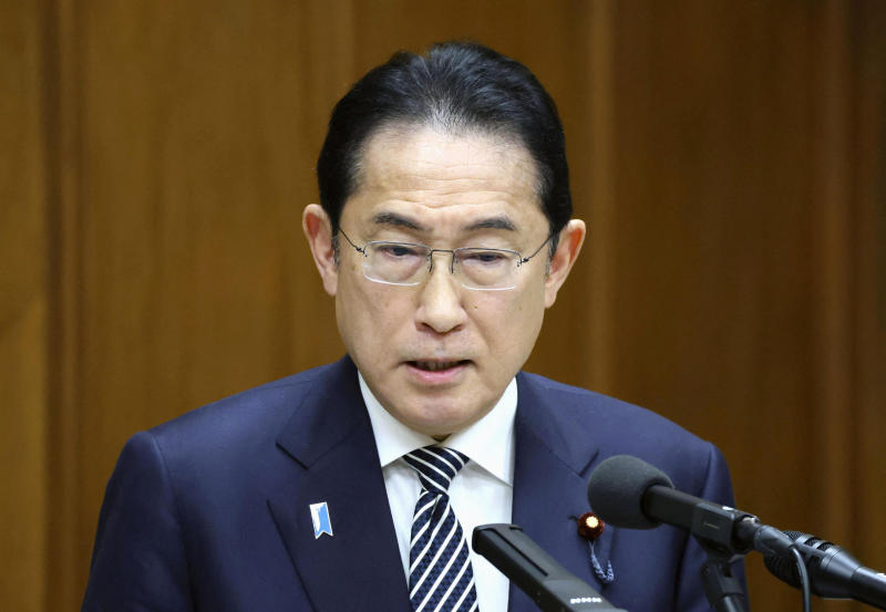 Japanese Prime Minister Fumio Kishida attends a parliamentary ethics committee, in Tokyo, Japan, on Feb 29, 2024. (Photo: Kyodo via Reuters)