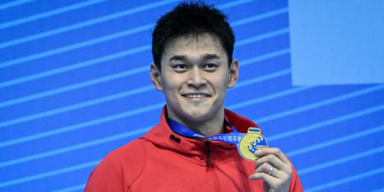 Chinese Olympic champion Sun Yang wins in first race after 4-year doping ban