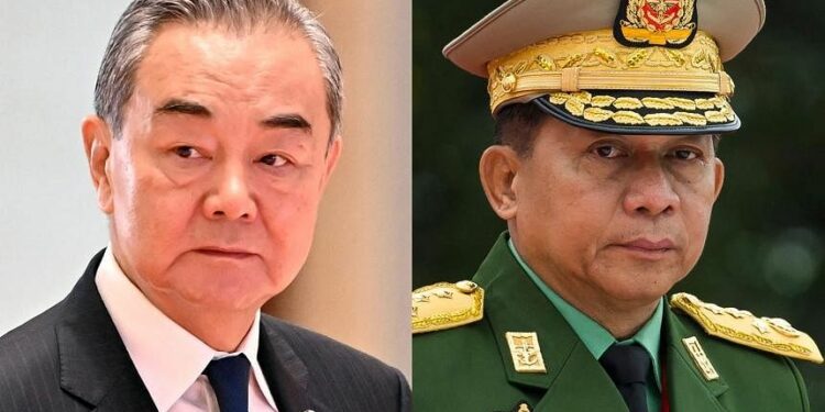 Myanmar junta chief, China FM discuss ‘stability’ as clashes rage