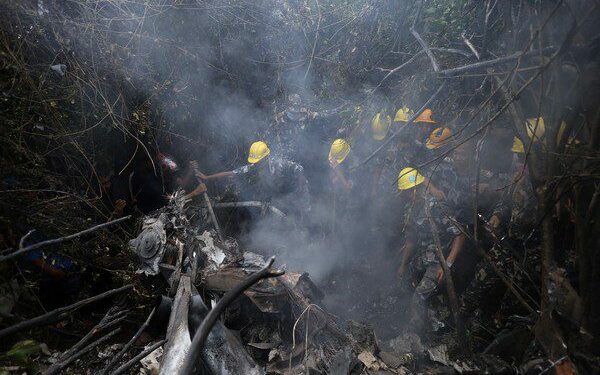 Visuals from the crash site (Photo/ANI)