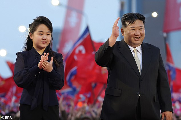 Residents are frustrated by the fashion bans, which they allege do not seem to apply to those close to Kim Jong Un. His daughter Kim Ju Ae (left, with Kim Jong Un in May 2024) has reportedly made at least one public appearance in a blouse with semi-transparent sleeves