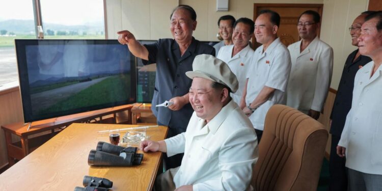 North Korea's Kim Jong Un oversees tests of 'suicide drones'