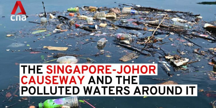 The Singapore-Johor Causeway and the polluted waters around it | Video