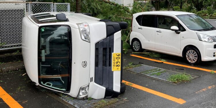 Millions told to evacuate as Typhoon Shanshan tears through southwestern Japan with 200kmph winds