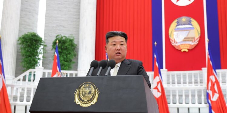 Kim Jong-un says North Korea will grow nuclear arsenal ‘exponentially’ in surprise speech