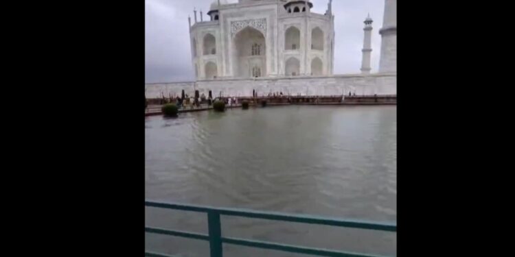 Fears Taj Mahal has been damaged in flooding as water leaks into central tomb