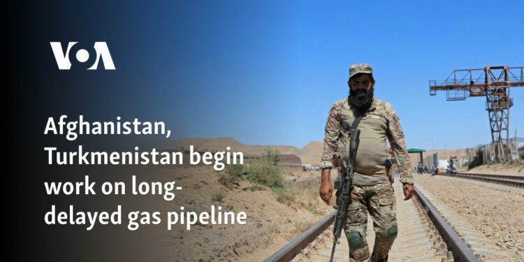 Afghanistan, Turkmenistan begin work on long-delayed gas pipeline