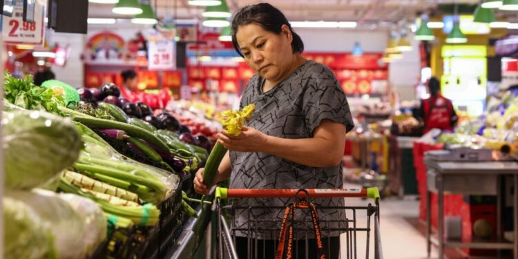 China's consumer prices up in August but deflation risk persists