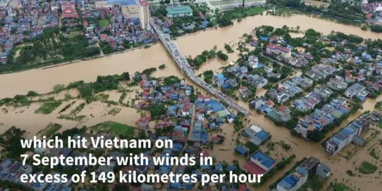 Hanoi river level hits 20-year high as SE Asia typhoon toll passes 150