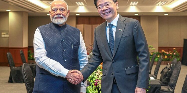 Modi pushes tech ambitions with S’pore