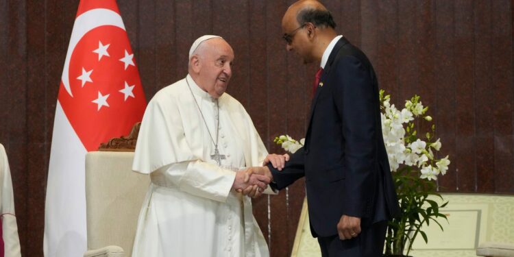 Pope Francis holds Holy Mass for 50,000 people in Singapore