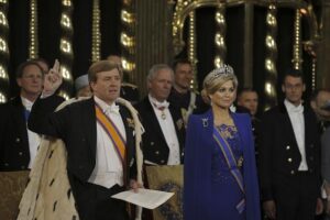 Queen Maxima of the Netherlands wears a symbolic brooch on a state visit to Cyprus with King Willem-Alexander – the first for any Dutch monarch – Tatler