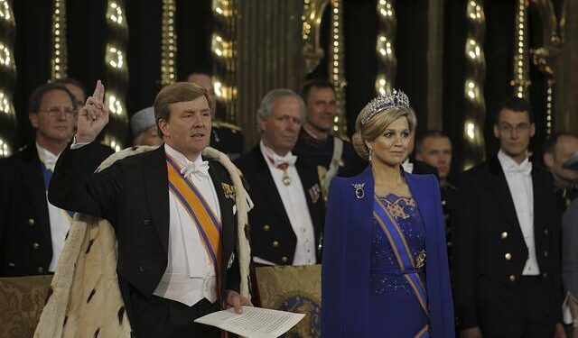 Queen Maxima of the Netherlands wears a symbolic brooch on a state visit to Cyprus with King Willem-Alexander – the first for any Dutch monarch – Tatler