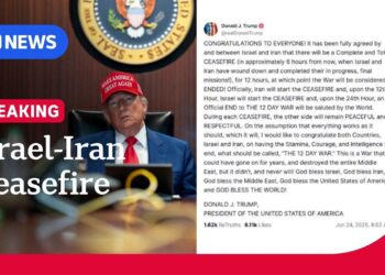 Ceasefire: Israel and Iran agree to ceasefire to bring end to ’12 DAY WAR,’ Trump says – 6abc Philadelphia