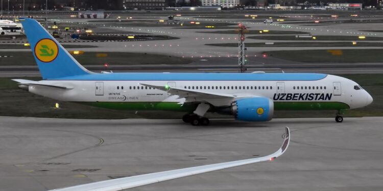 Uzbekistan Airways to Buy Up to 22 Boeing 787 Dreamliners – FTN news